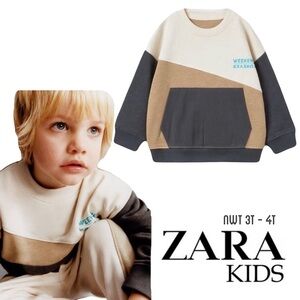 NWT Zara toddler boy sweatshirt 3T-4T